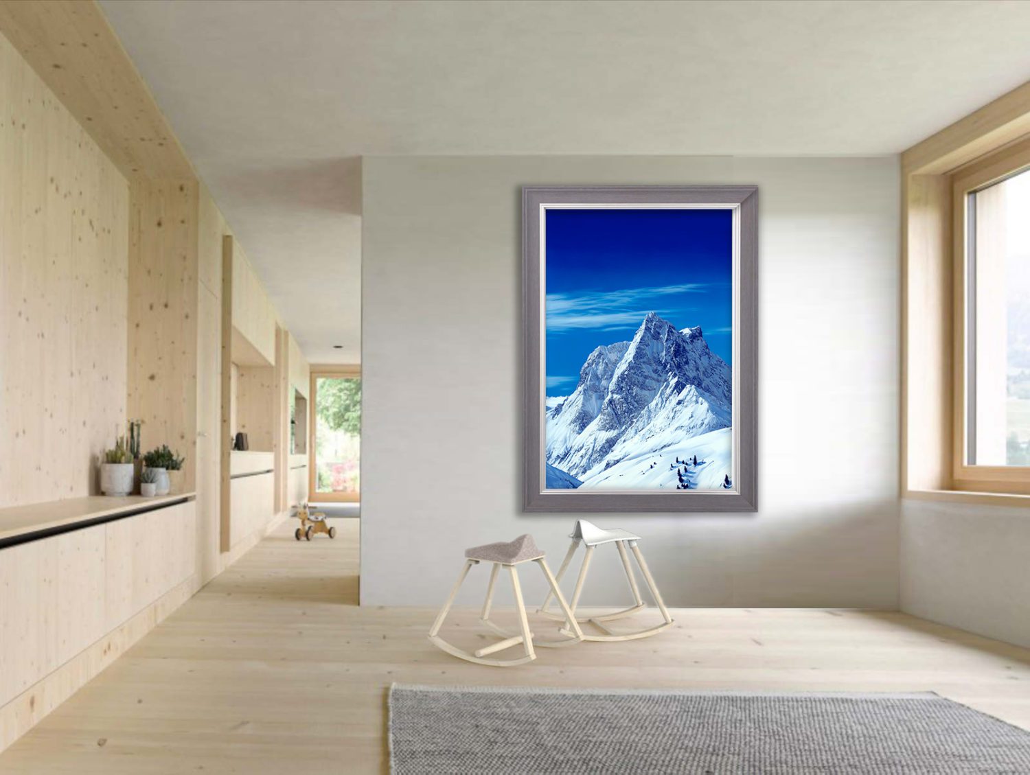 Austria Lech Attew Painting Landscape artist art ski snowboard mountain winter Snow Alpine Alps Montagne Alpes